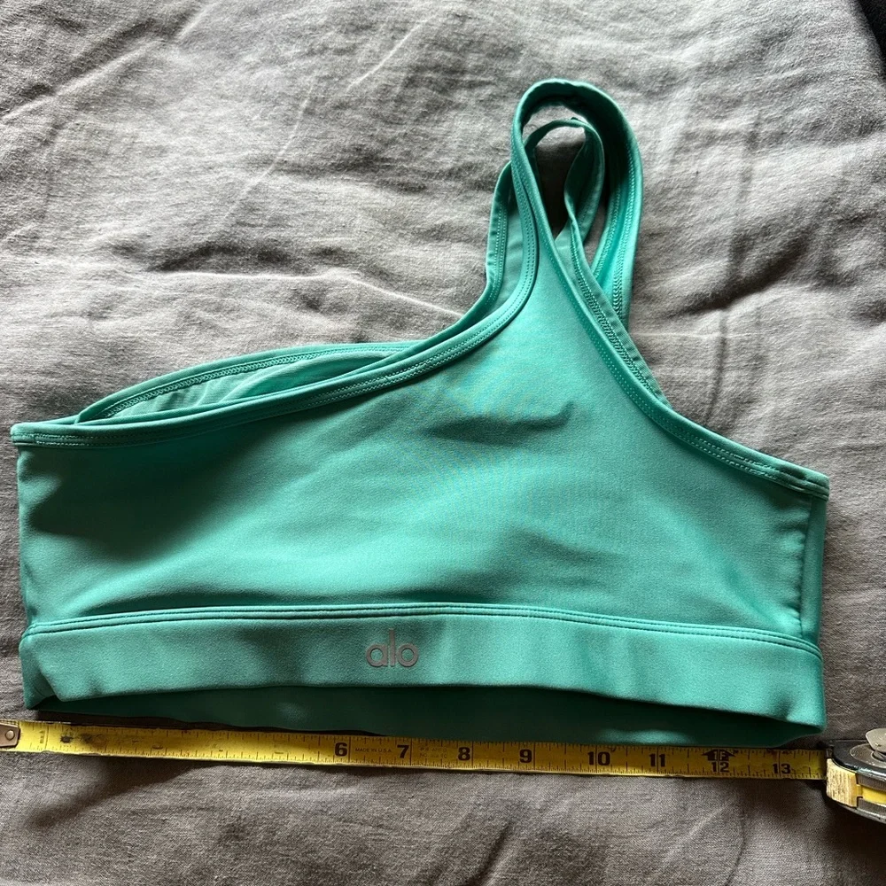 ALO Yoga Teal Sports Bra - Picture 4 of 5